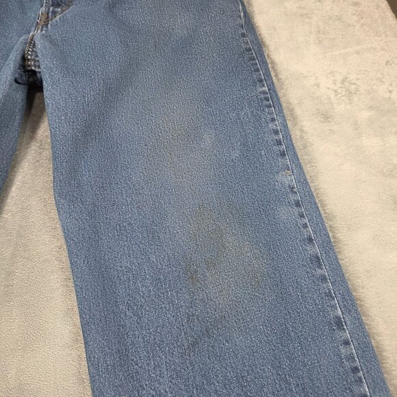 Levis 550 Jeans Mens 40X34 Blue Relaxed Fit 100% Cotton Denim Distressed - Picture 7 of 16